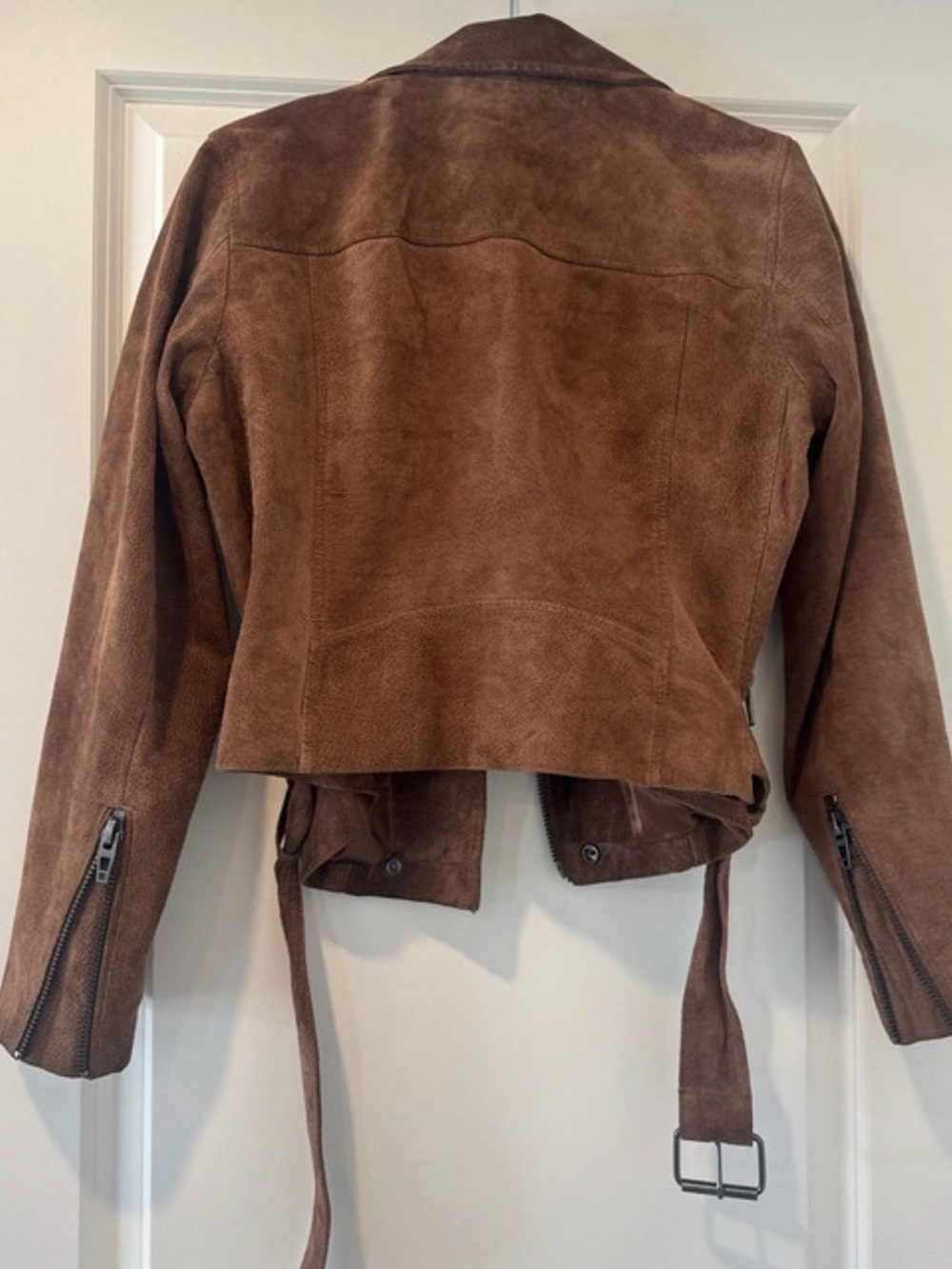 Blank NYC Brown Suede Moto Jacket - Picture 2 of 3